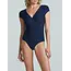Butter Cap Sleeve Wrap Bodysuit