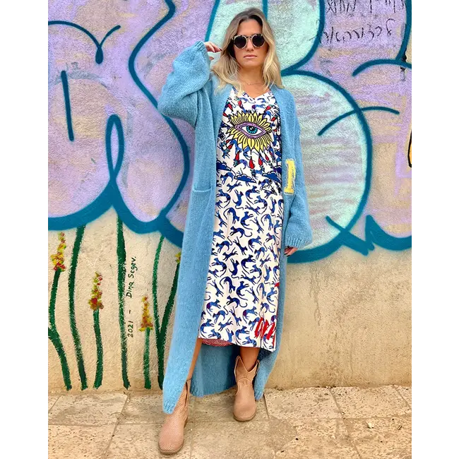 Adrianna Turquoise Cardigan