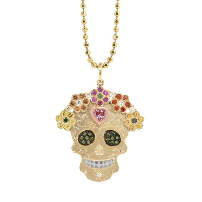 Mi Amor 14K Gold Ghostrider Skull