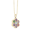 Hazel Flower Pendant With Mixed Semi-Precious (Charley)