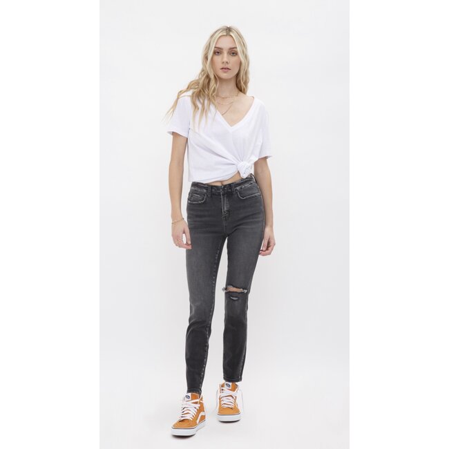Denim Mid Rise Ankle Skinny Jean