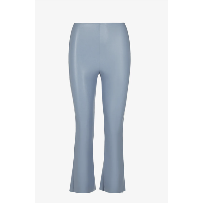 Faux Leather Cropped Flare