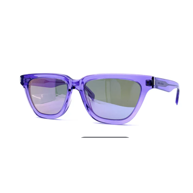 Saint Laurent Purple Rectangle Frame Sunglasses