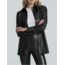Lightweight Faux Leather Oversized Button Down