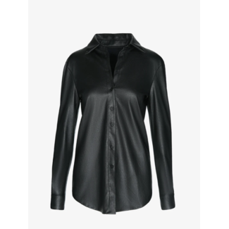 Commando Lightweight Faux Leather Oversized Button Down