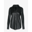Lightweight Faux Leather Oversized Button Down