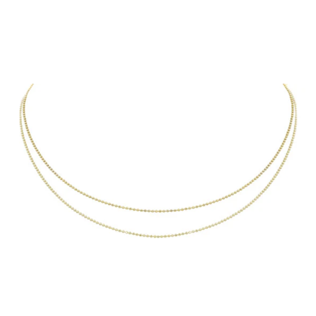 14K Gold Tiered Choker