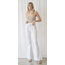 High Waist Belted Flare Jean