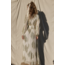 Gold Leaf Lapis Maxi Dress