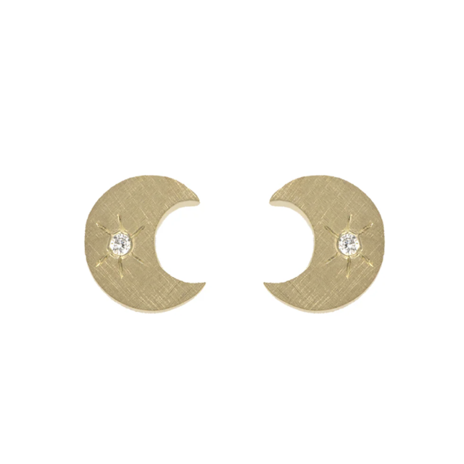 Mooney 14k Gold Teeny Tiny Earrings