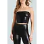 Faux Leather Tube Top