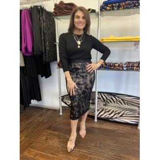 Joseph Ribkoff LDS Skirt Sequin