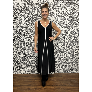 Joseph Ribkoff LDS Dress B/W
