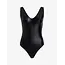 Matte Metallic Deep V Bodysuit