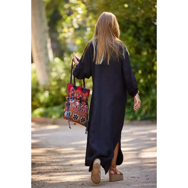 V Neck Balloon Dress