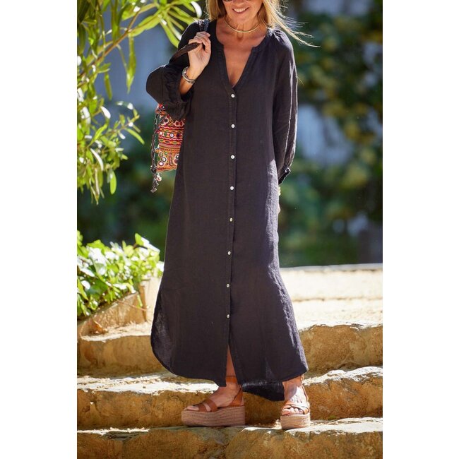 V Neck Balloon Dress
