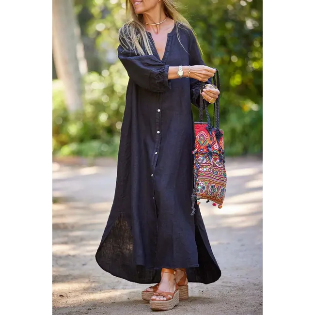 V Neck Balloon Dress