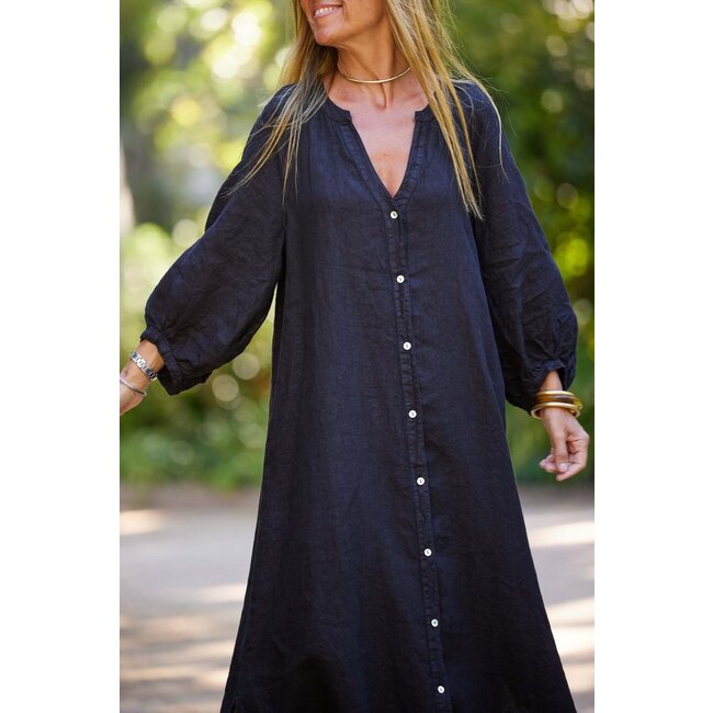 V Neck Balloon Dress