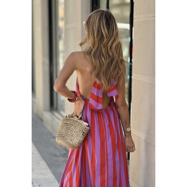 Halter Printed Maxi Dress