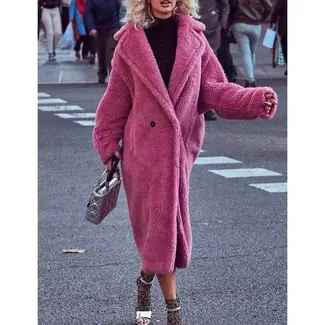 SeeSaw Private Label Faux Fur Coat Long Trench