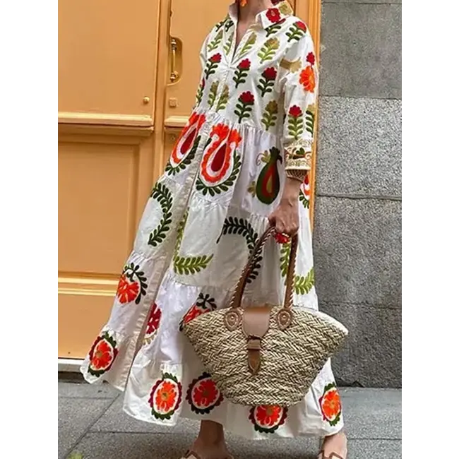 Floral Button-Up Dress