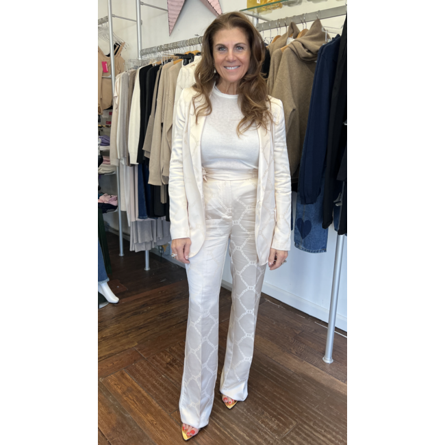 Trousers with Jacquard Oval T