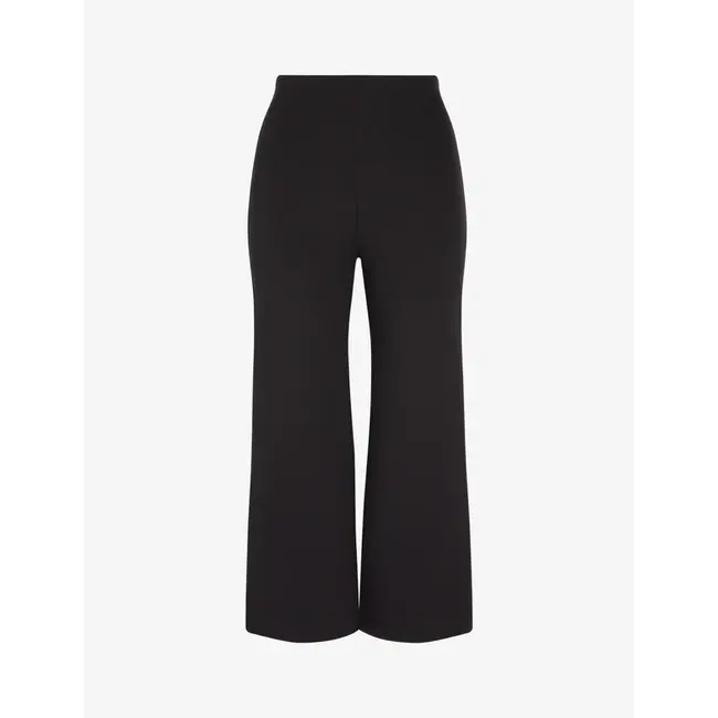 Neoprene Cropped Wide Leg Pant