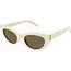 Cateye Ivory Brown Sunglasses