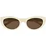 Cateye Ivory Brown Sunglasses