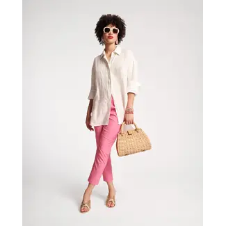 Frances Valentine Perfect Oversized Button Down Solid Linen