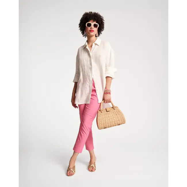 Perfect Oversized Button Down Solid Linen