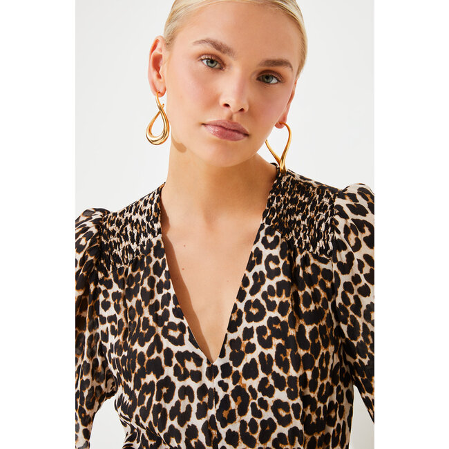 Short Leopard Print Dress