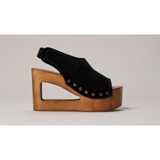 TwinSet Suede Open Toe Sandal