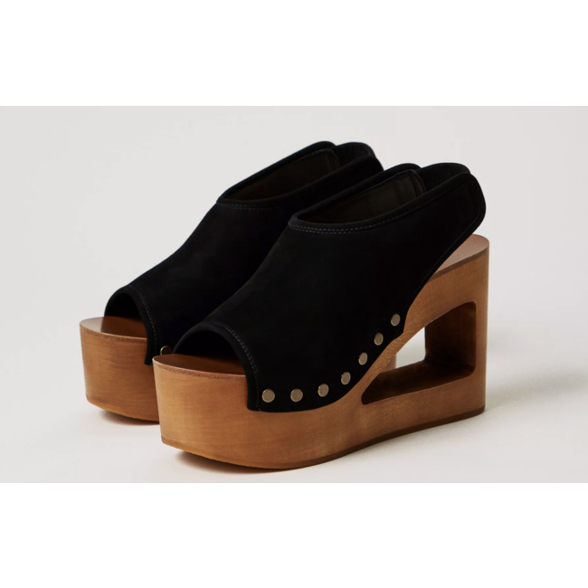 Suede Open Toe Sandal