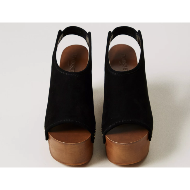 Suede Open Toe Sandal