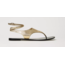 Flat leather thong sandals