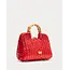 Buzzy Basket Peony Wicker w Bamboo Handle