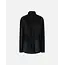 Elegant Sheer Shirt Satin Insert