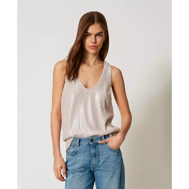 Sequin Tank Top