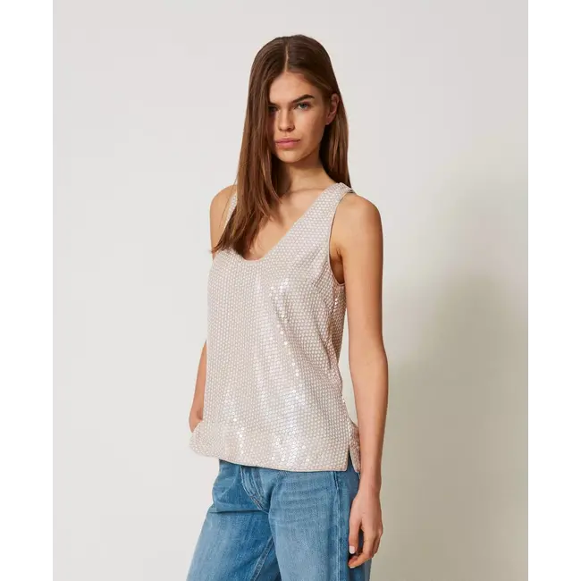 Sequin Tank Top