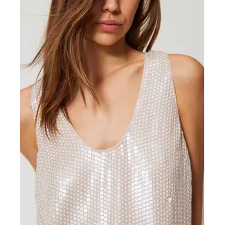 TwinSet Sequin Tank Top