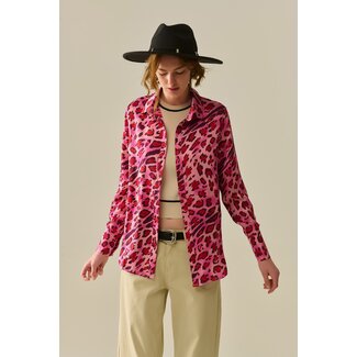 Q2 Leopard Print Buttoned Shirt