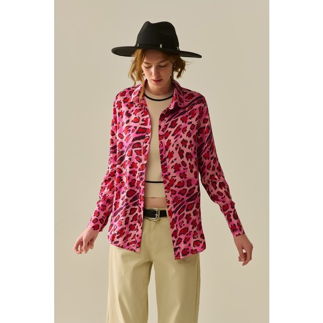 Leopard Print Buttoned Shirt