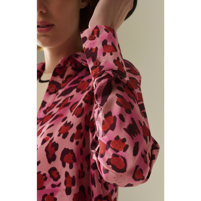 Leopard Print Buttoned Shirt