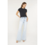 High Rise Flared Hidden Button Jeans