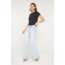 High Rise Flared Hidden Button Jeans