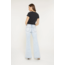 High Rise Flared Hidden Button Jeans
