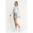 High Rise Frayed Hem Shorts