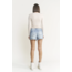 High Rise Frayed Hem Shorts