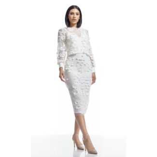 Dress the Population Flower Mesh Dress